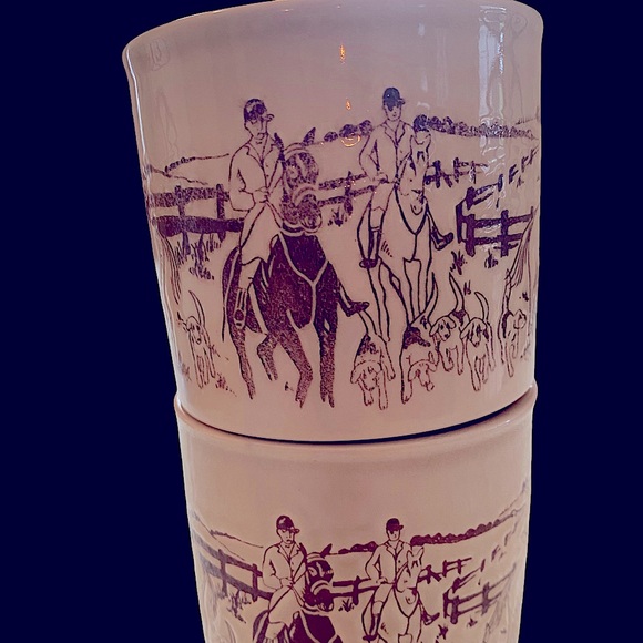 2 Vintage Mug Kiln Craft Staffordshire England Field Hunters – 1970s - Picture 5 of 6